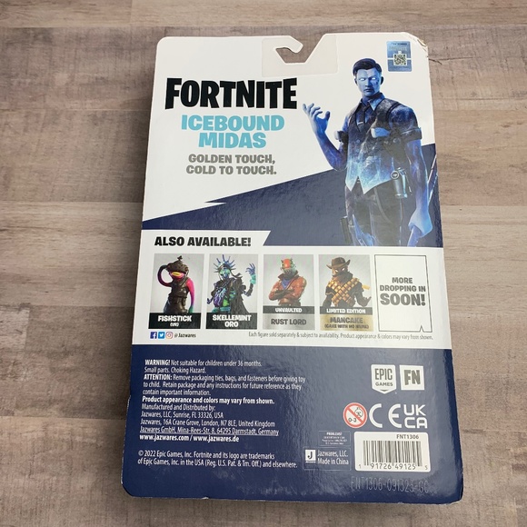 Fortnite Black Ice Legends Action Figure - Icebound Midas Exclusive 4in - Picture 3 of 3